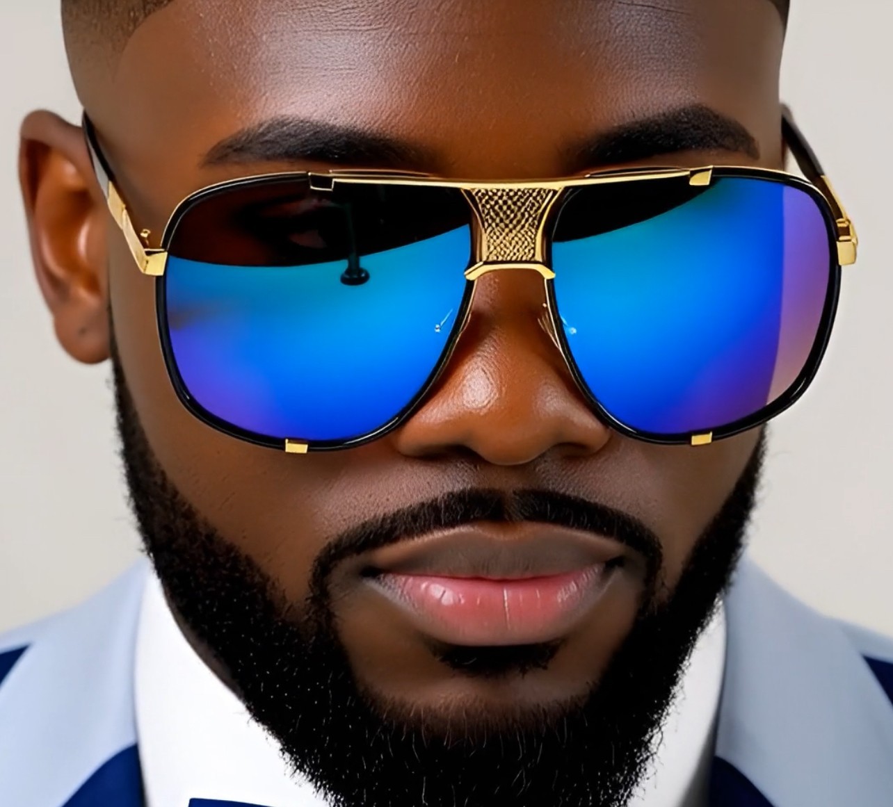 Luxury Sun Glasses Outdoor Driving Retro Black Gradient Lens Classic Eye Glasses