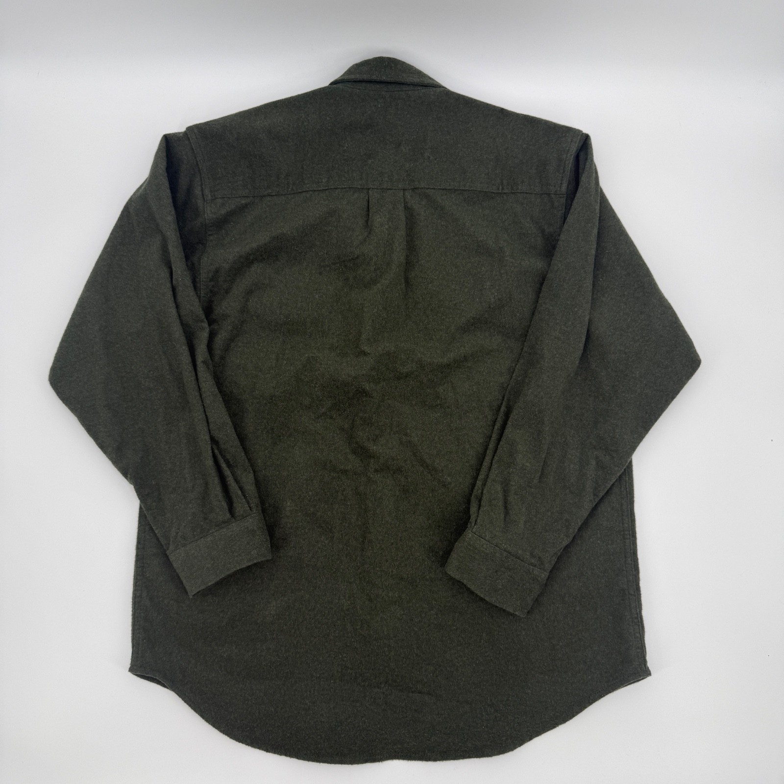 Field & Stream Olive Green Flannel Button Down Shirt Gorpcore Camping Fish Men M