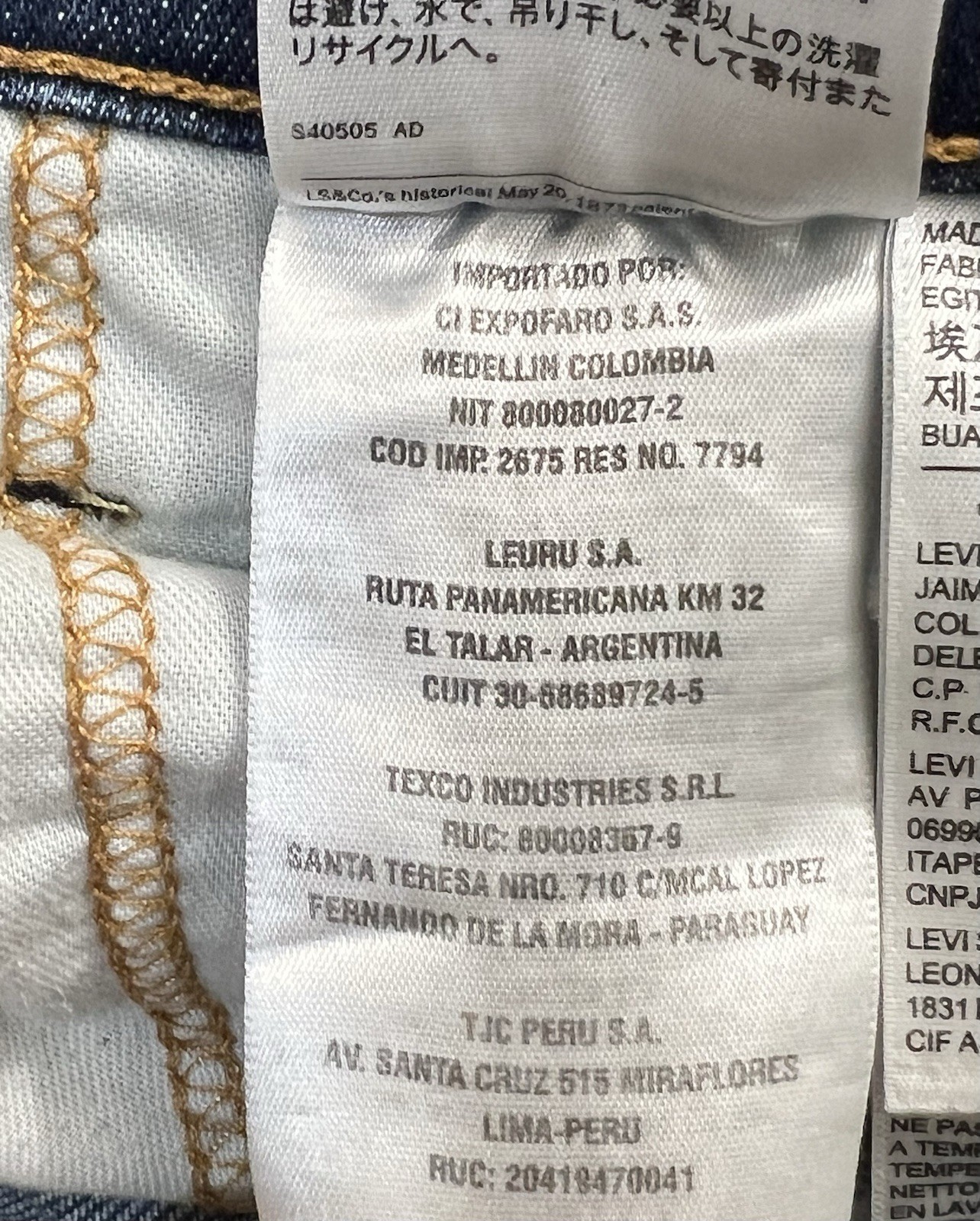 Levi’s 519 Men’s Size W36/ L32 US High Rise Straight Leg Skinny Jeans Blue