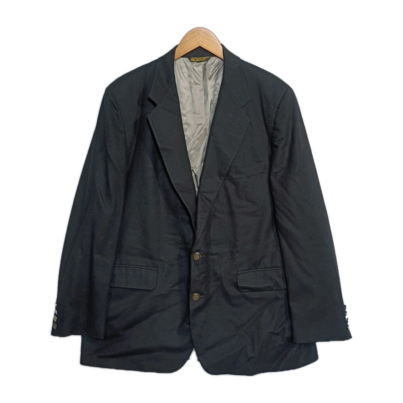Linett Ltd for Bernard Allen Blazer 100% Wool Tailored Menswear Jacket USA UNION