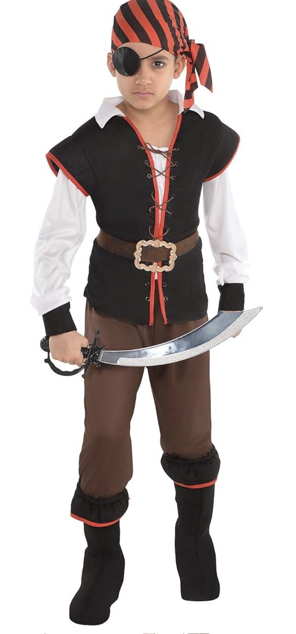 Rebel of the sea Children’s Costume, X-Large (14-16) 6 Piece Outfit