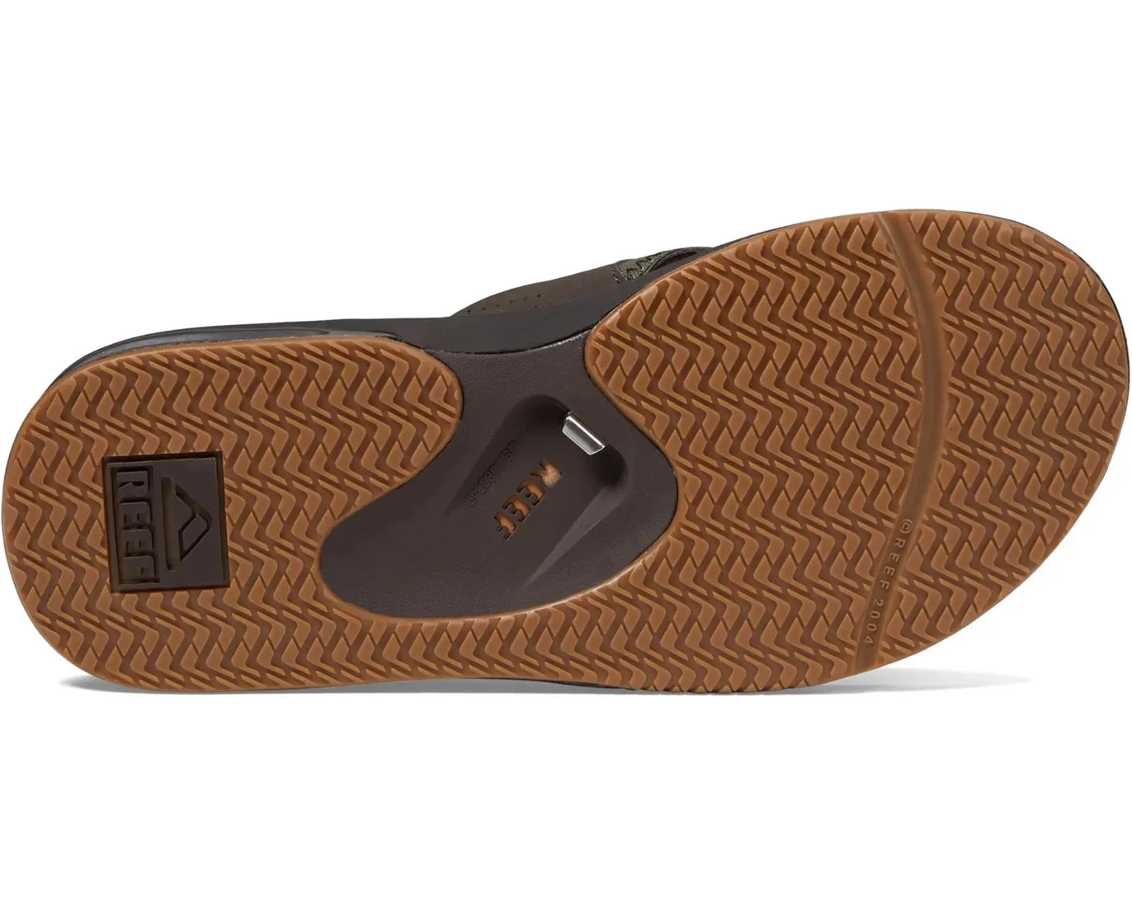 Reef Men’s Fanning Flip Flop, Brown/Gum