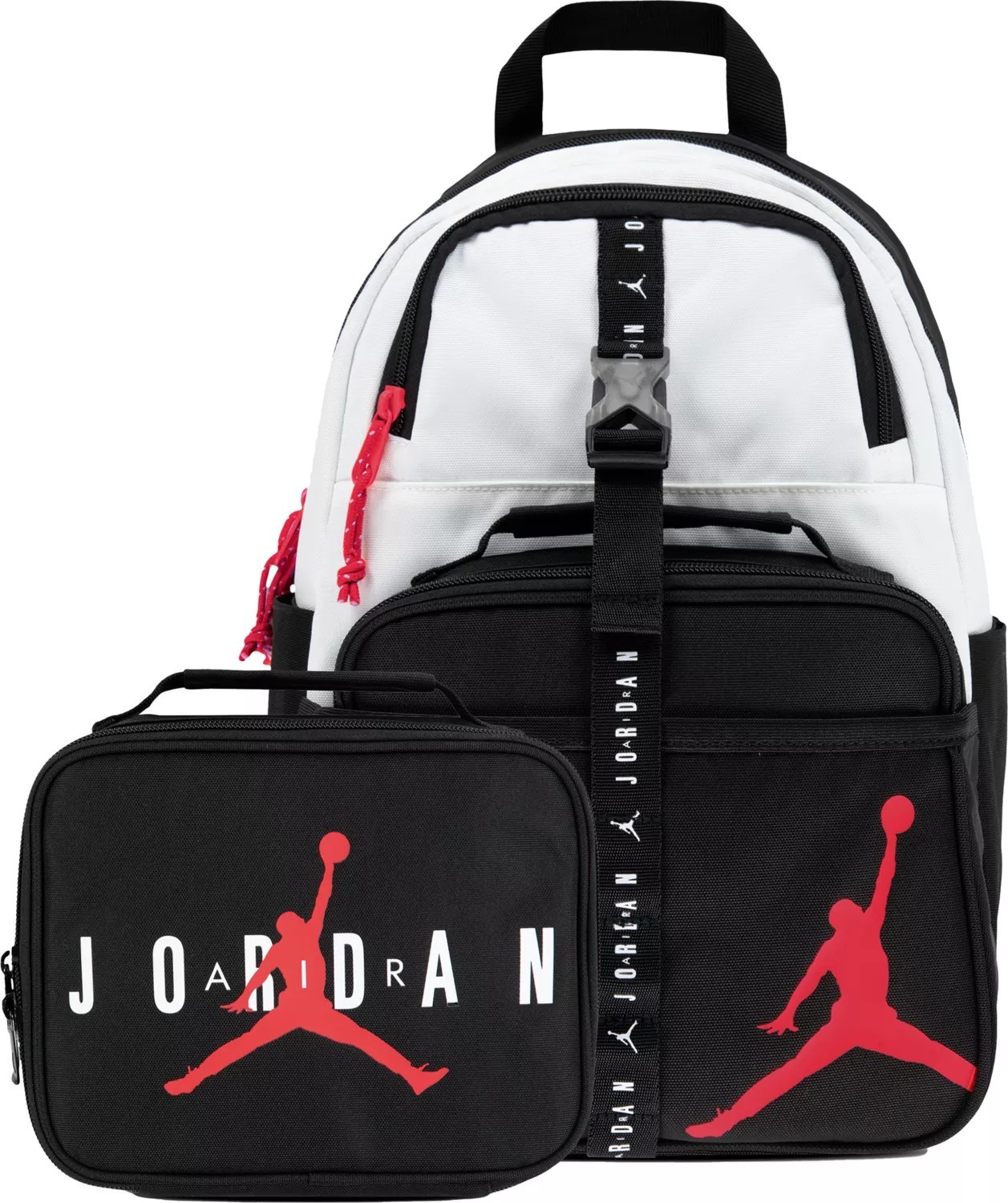 🔥🔥 Nike Jordan KID Backpack 13″ Laptop LUNCH BOX Black SCHOOL