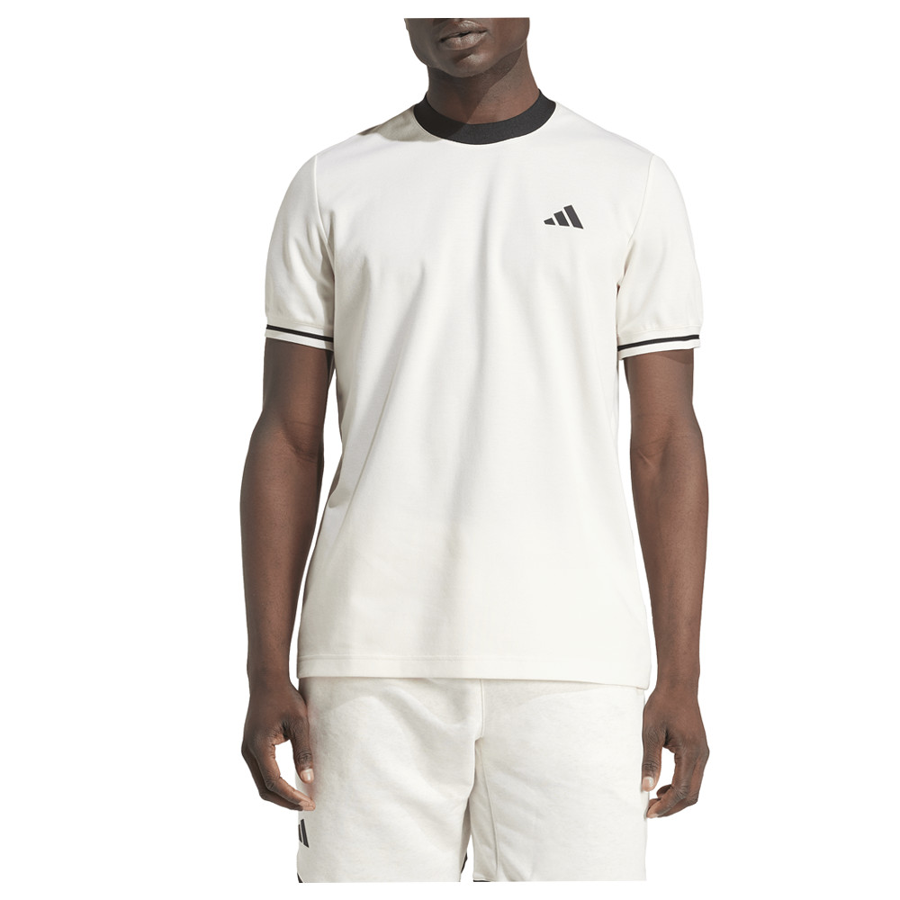 adidas Heritage Crew Neck Short Sleeve T-Shirt Mens White Casual Tops JC6742