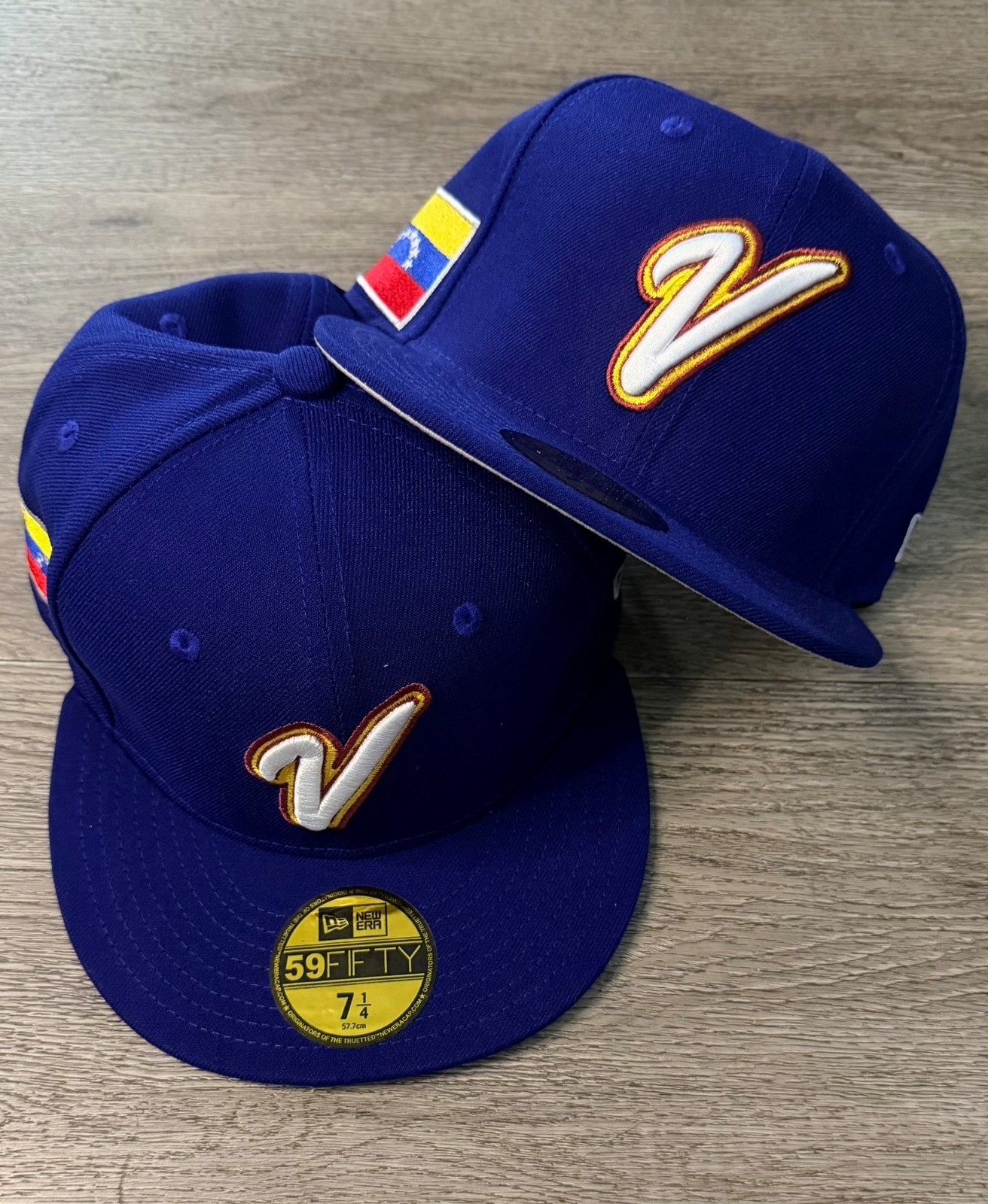 Venezuela 59FIFTY Blue Fitted Hat Cap Gorra Beisbol Flag Bandera WBC