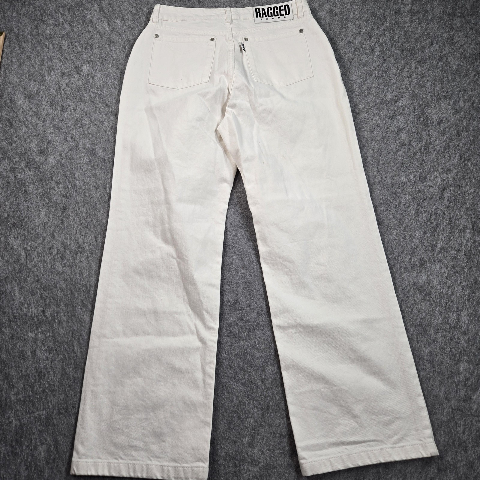 Ragged Jeans Jeans Womens 30 White High Rise Wide Leg Denim Pants Relaxed Fit