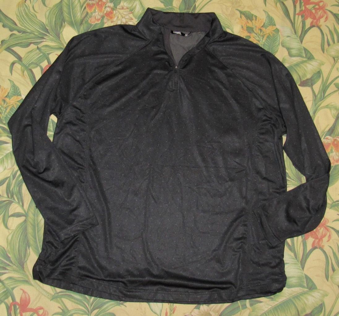 UNRL Black Quarter Zip Performance Sweater XL
