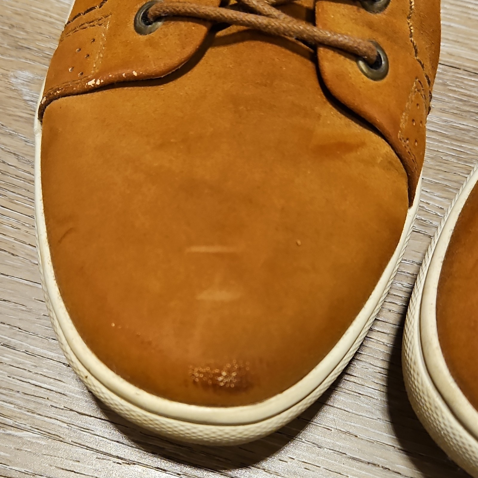 Men’s Brown Lace-Up Casual Sneakers US 12 Round Toe Design 30241