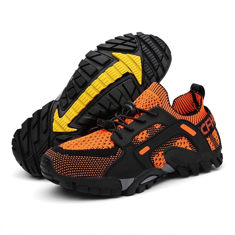 Mens Waterproof Quick Dry Athletic Non-slip Hiking Sports Shoes Outdoor Sneakers