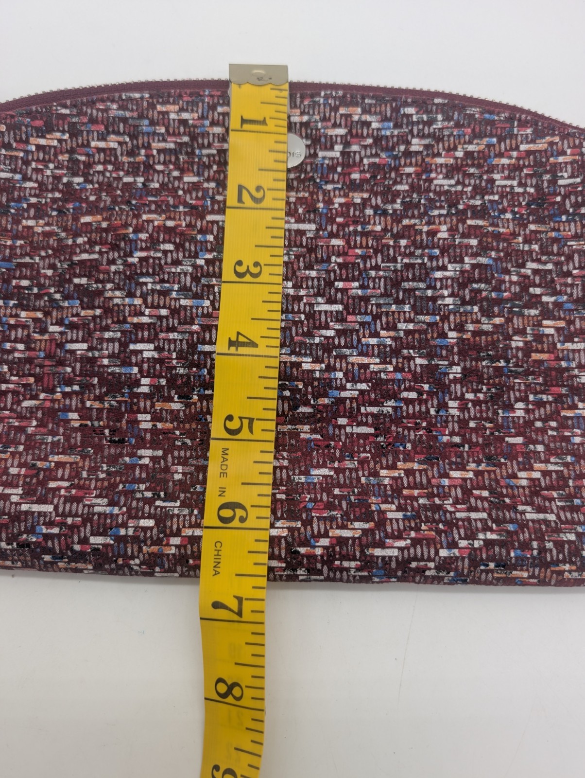 Lodis Red Shreds Wristlet Makeup Bag 10″X7″ And Wallet 5″X3″ Excellent Condition