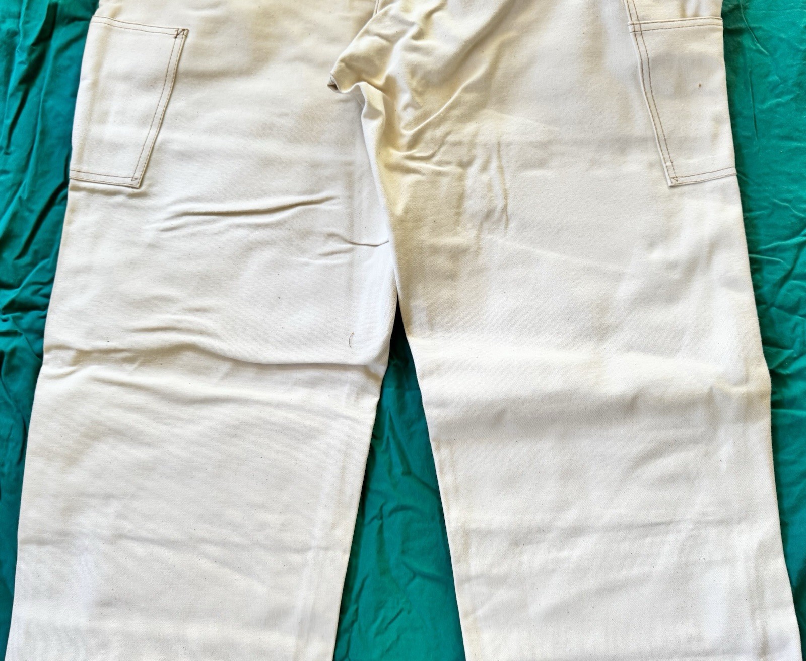 Vintage Ben Davis Overalls Mens Carpenter USA Natural Color 40×32 New Old Stock
