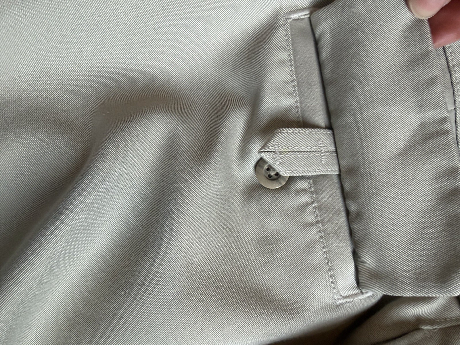 Savane Men’s 40×30 Khaki Pleated Twill Dress Pants Classic Fit