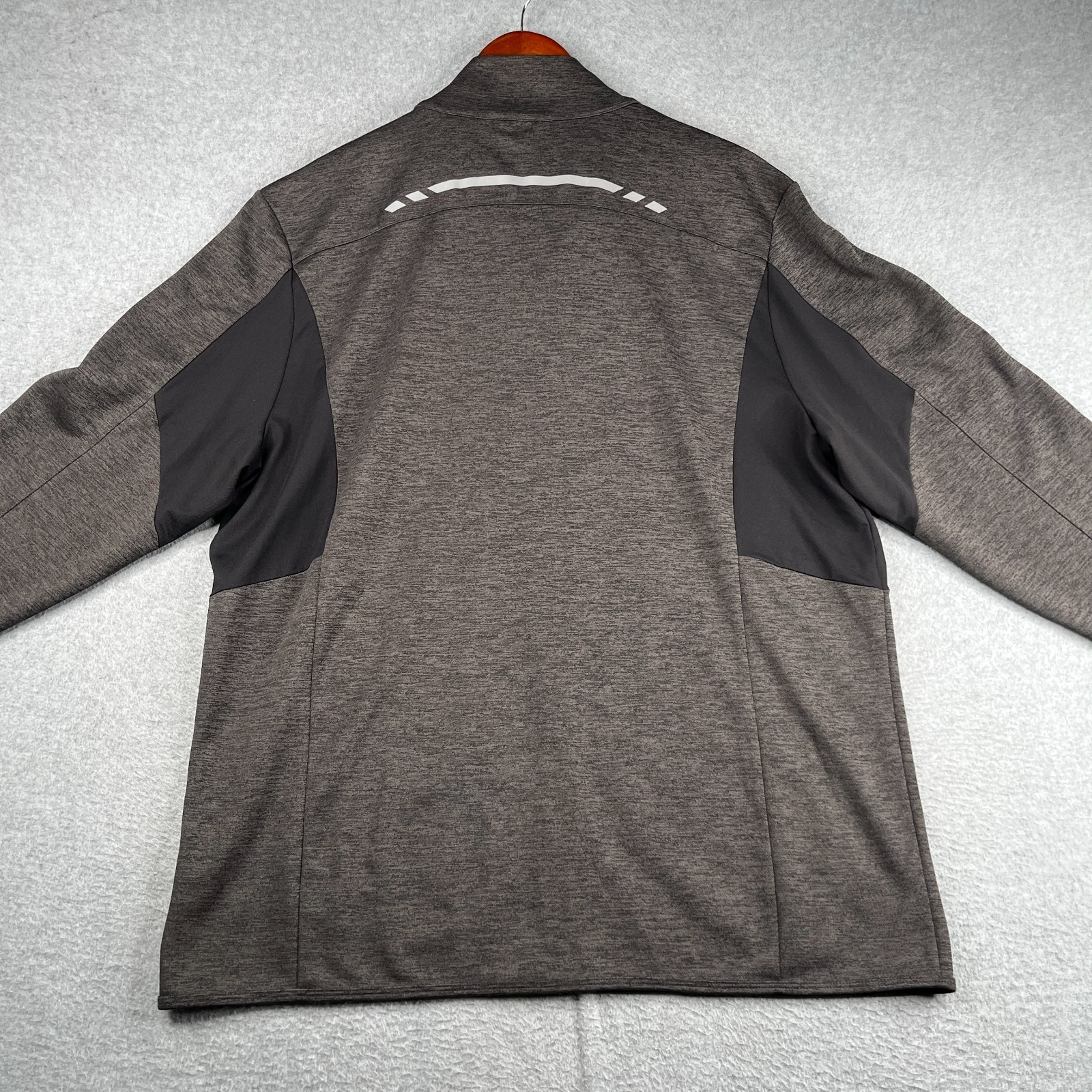 Ideology Full Zip Gym Track Jacket Gray Heather Performance Mens 2XL Athleasure