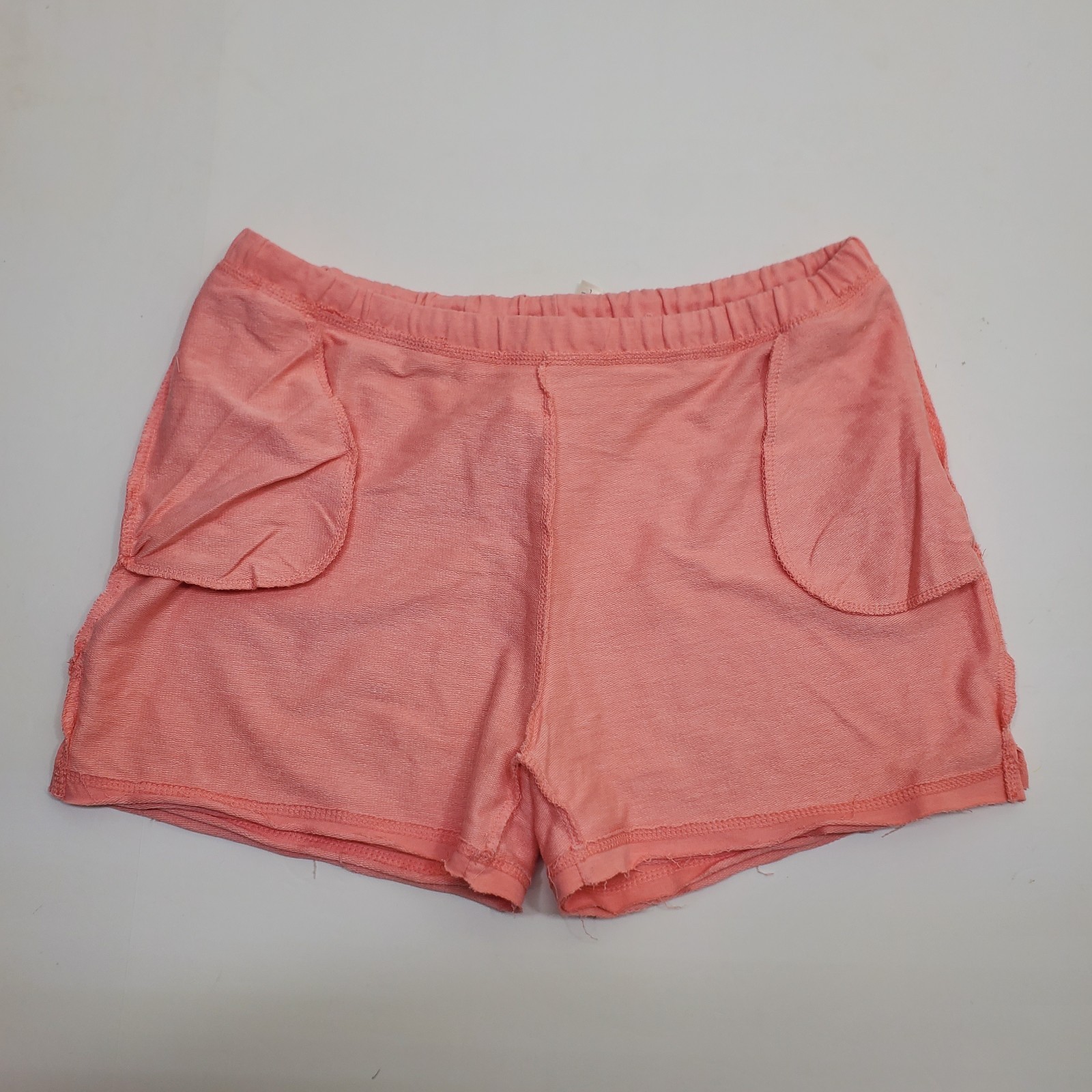 NWT U.S Apparel Shorts Womens Size L With Pockets Salmon Grapefruit Distressed