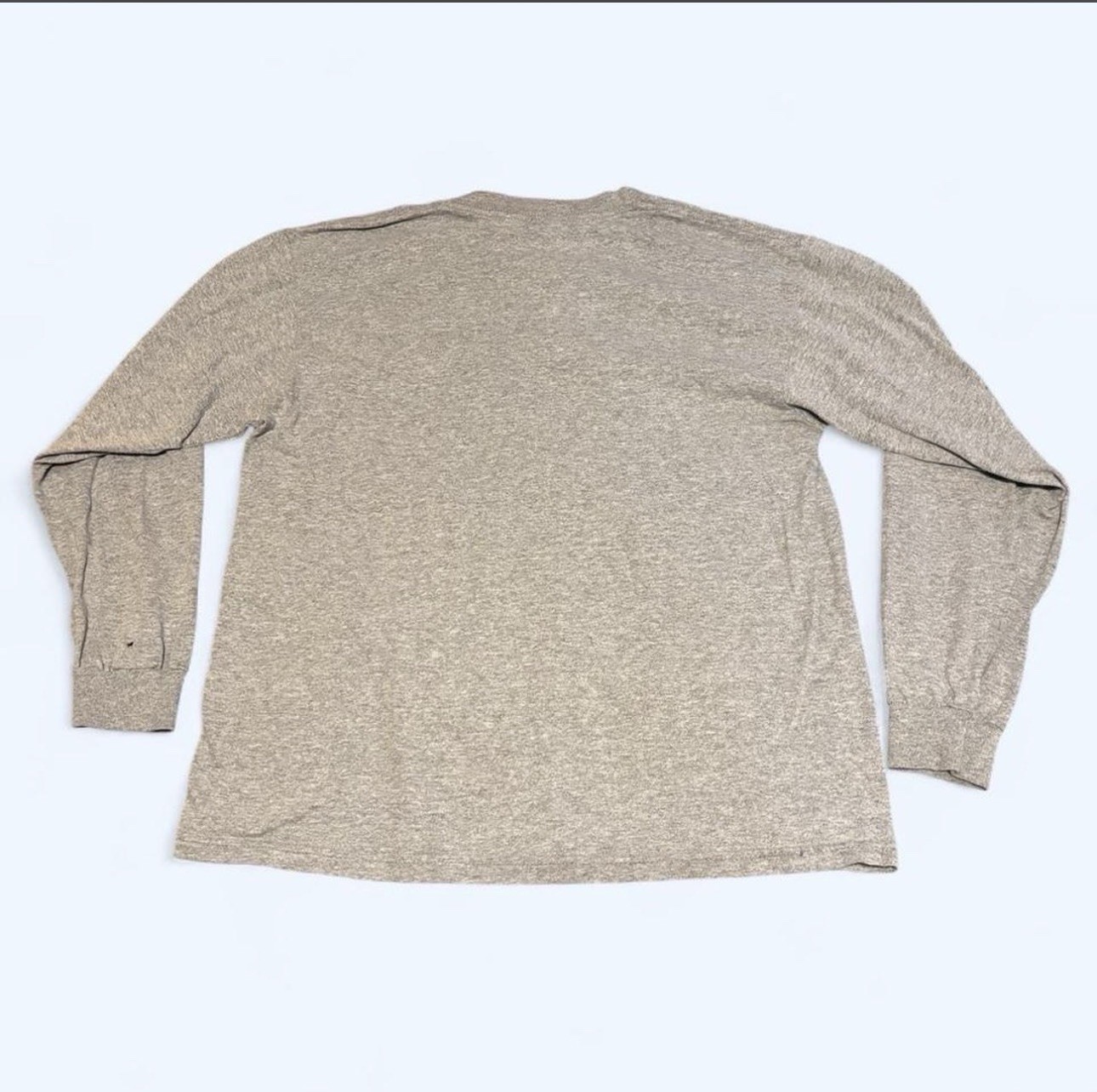 Vintage 90s MV Sport Harvard Long Sleeve T Shirt Distressed Sz Medium Gray