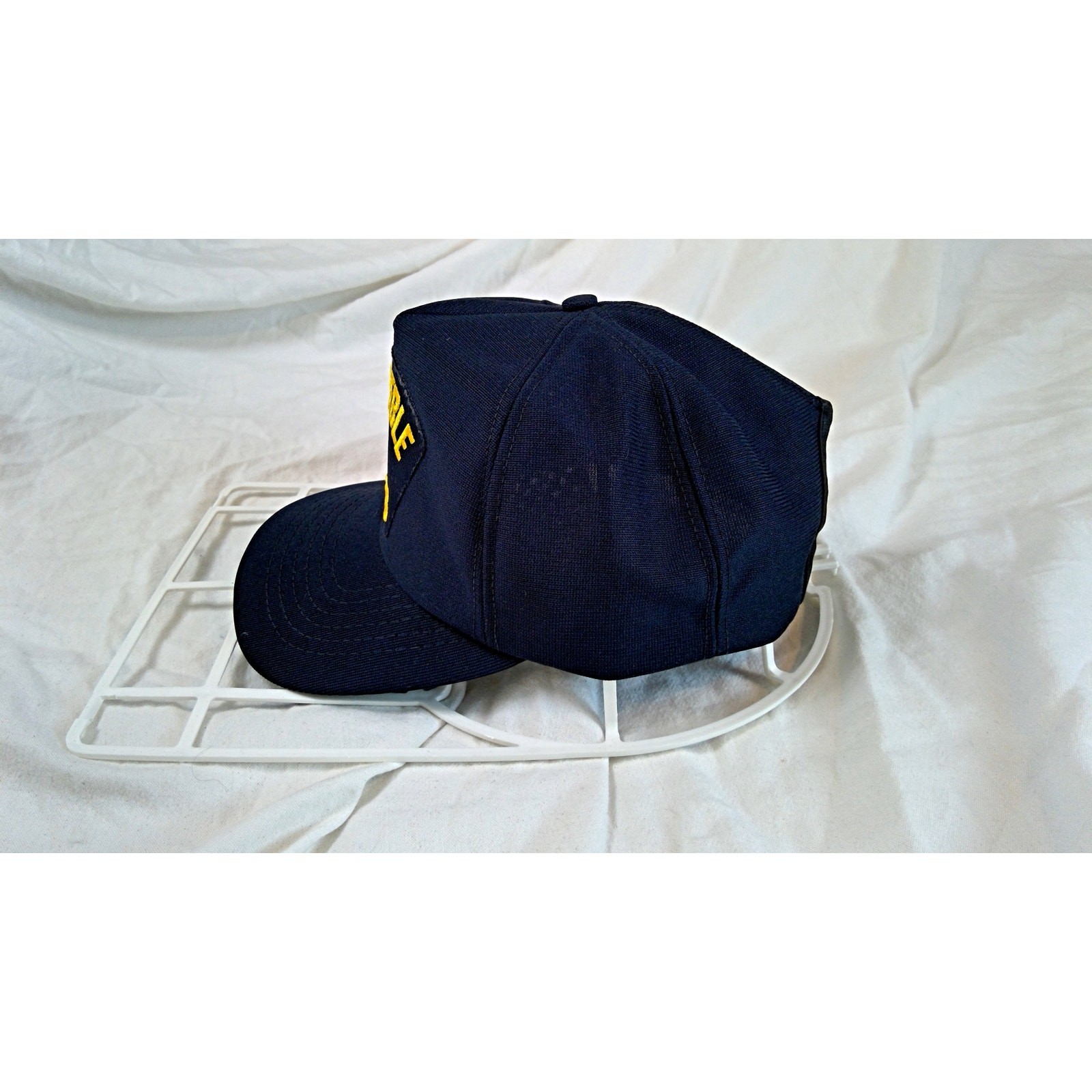 Baseball Hat/Cap “USS PREBLE DDG-46” in yellow lettering, adj strap back USCG