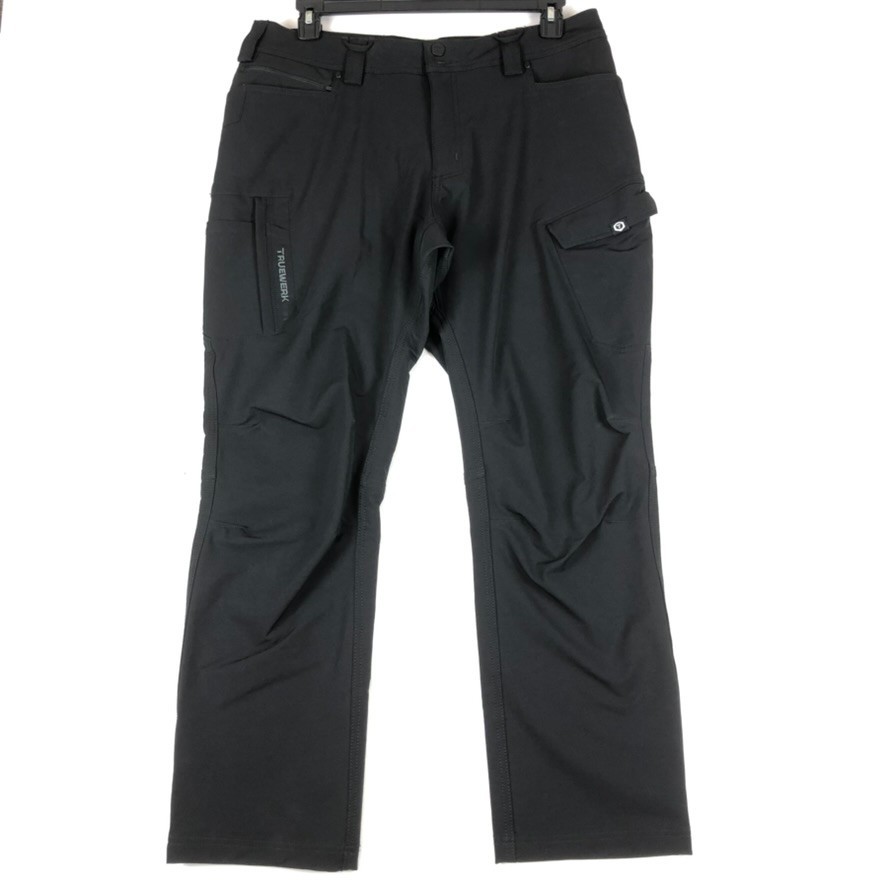 Truewerk T2 Werkpant Pants Men 36 x 30 Black Work Cargo Utility Work Pants