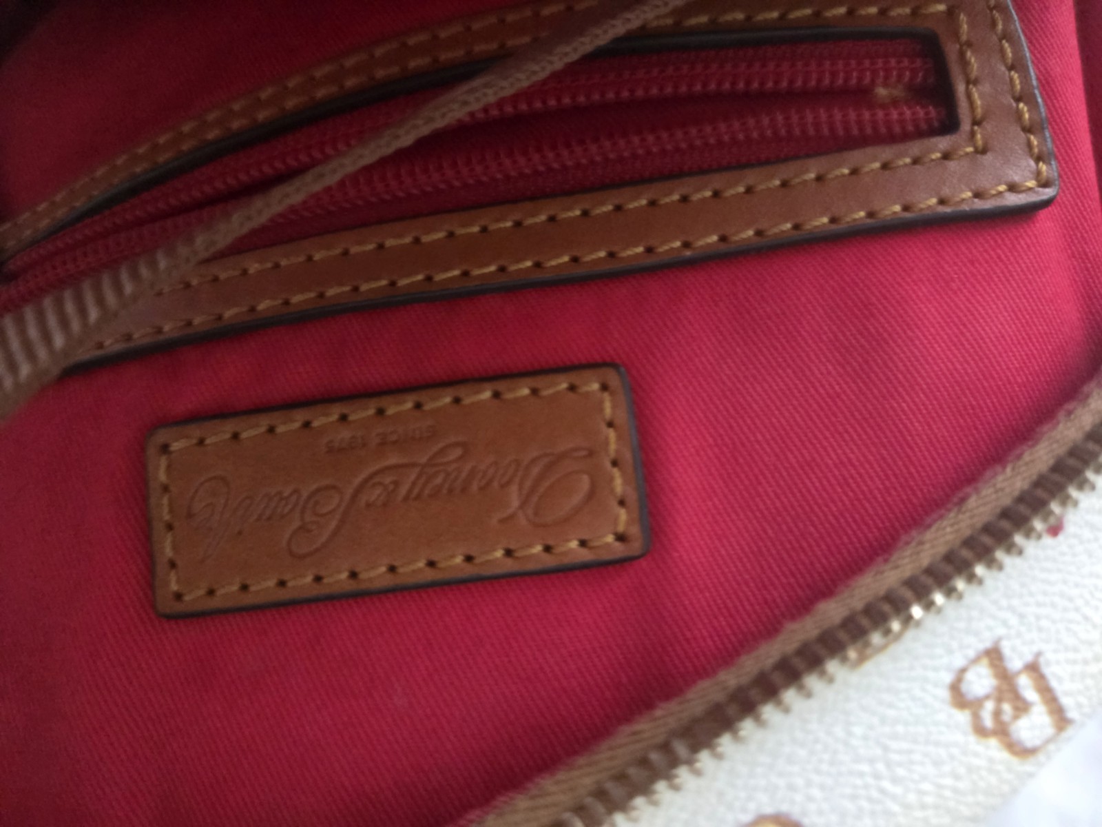 Dooney & Bourke Greta Ronnie Novelty Print White Backpack