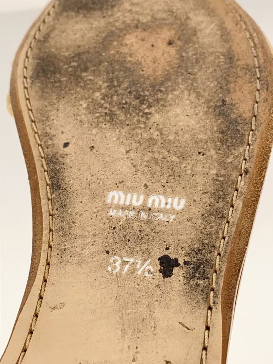 Miu Miu Sandals/37.5/Beg BFV21