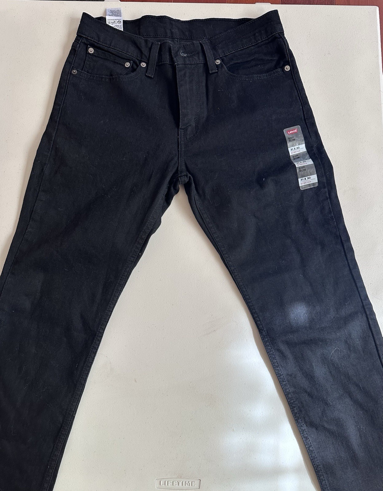Levis 511 Slim Fit Jeans Mens 31×30 Charcoal Washed Black Denim Stretch NWT
