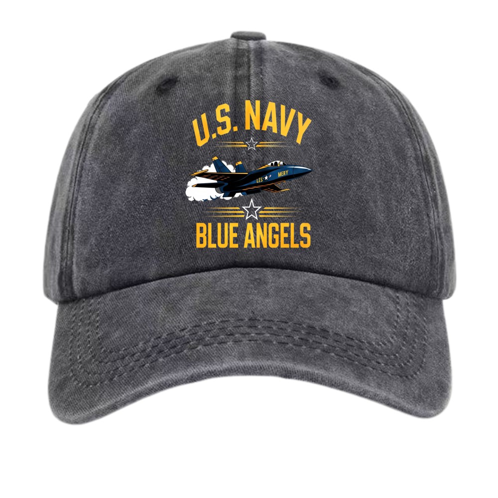 Patriotic Blue Angels US Navy Unisex Outdoor Cotton Dad Hat