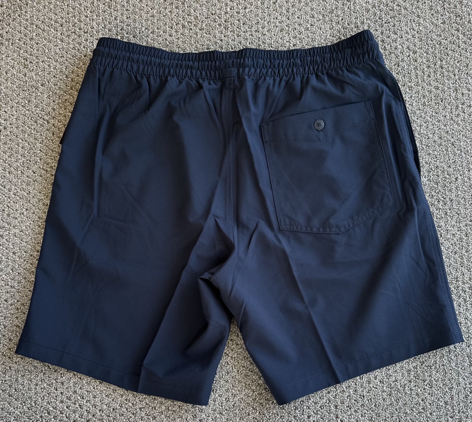 Volcom Men’s Stones 18″ Elastic Waist Hybrid Shorts Size Large Navy New With Tag