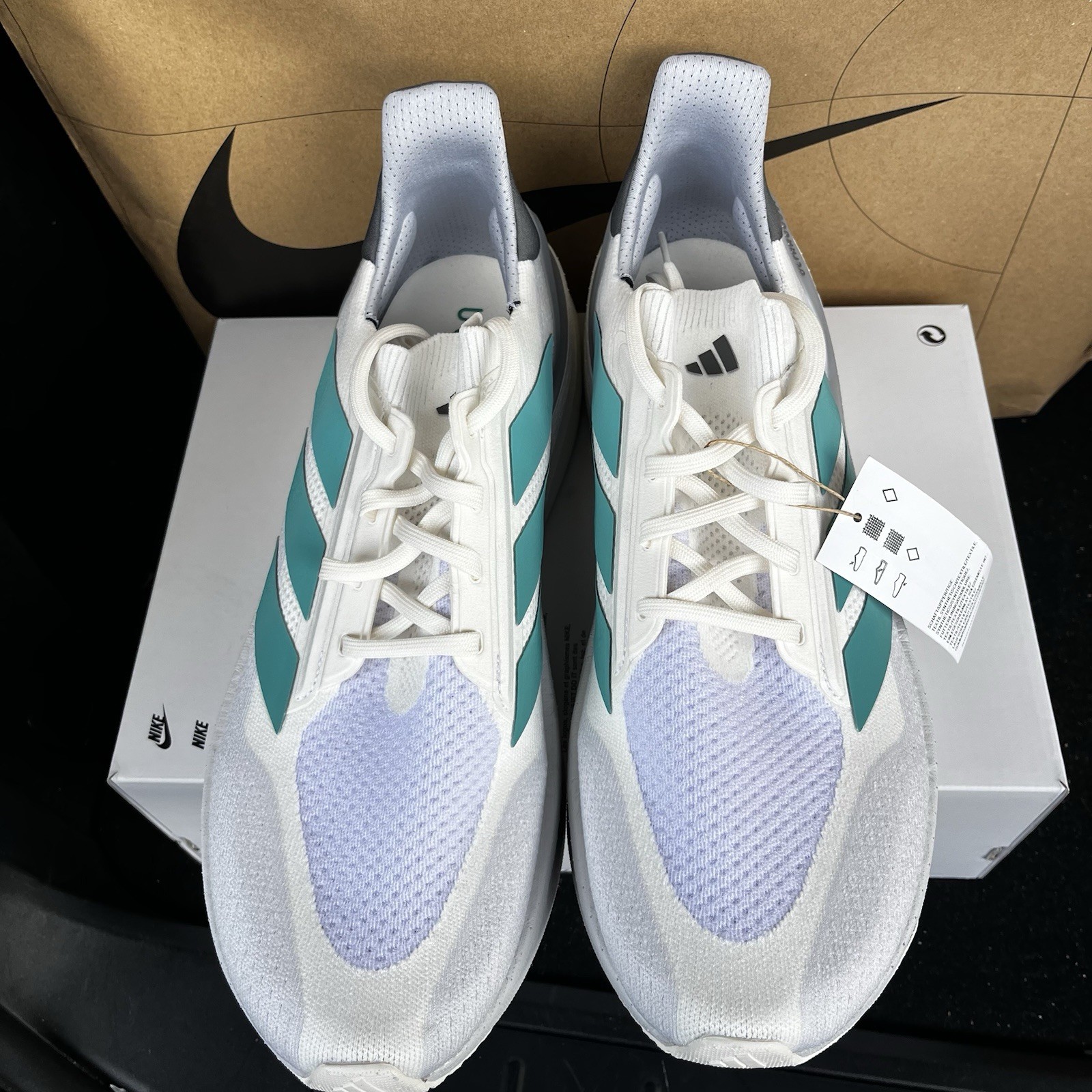 NEW adidas Ultraboost 5X NBY White Teal Dash Grey NBY J13244 Mens Size 14