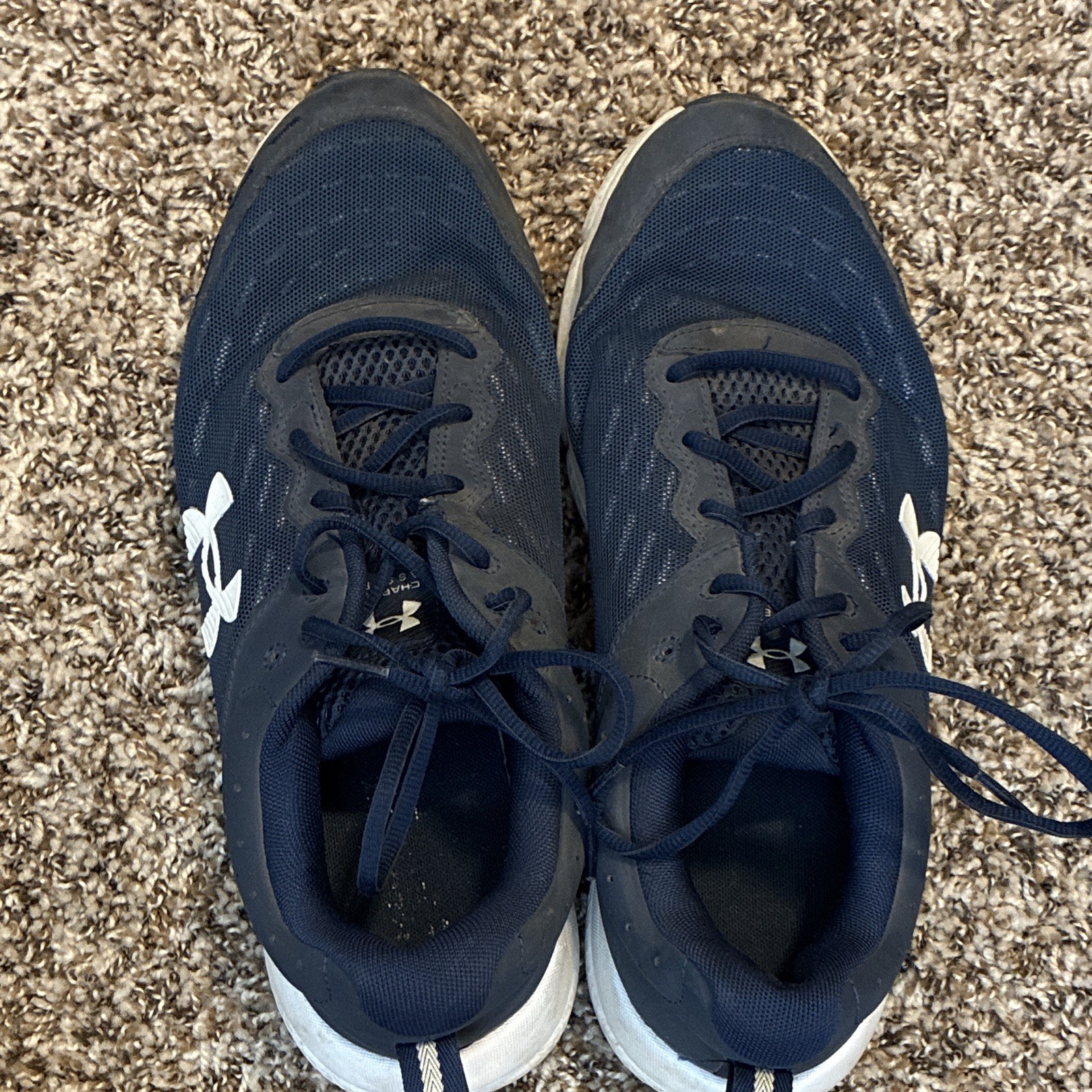 Under Armour Charged Assert 10 Academy Blue Mesh Sneaker 3026175-400