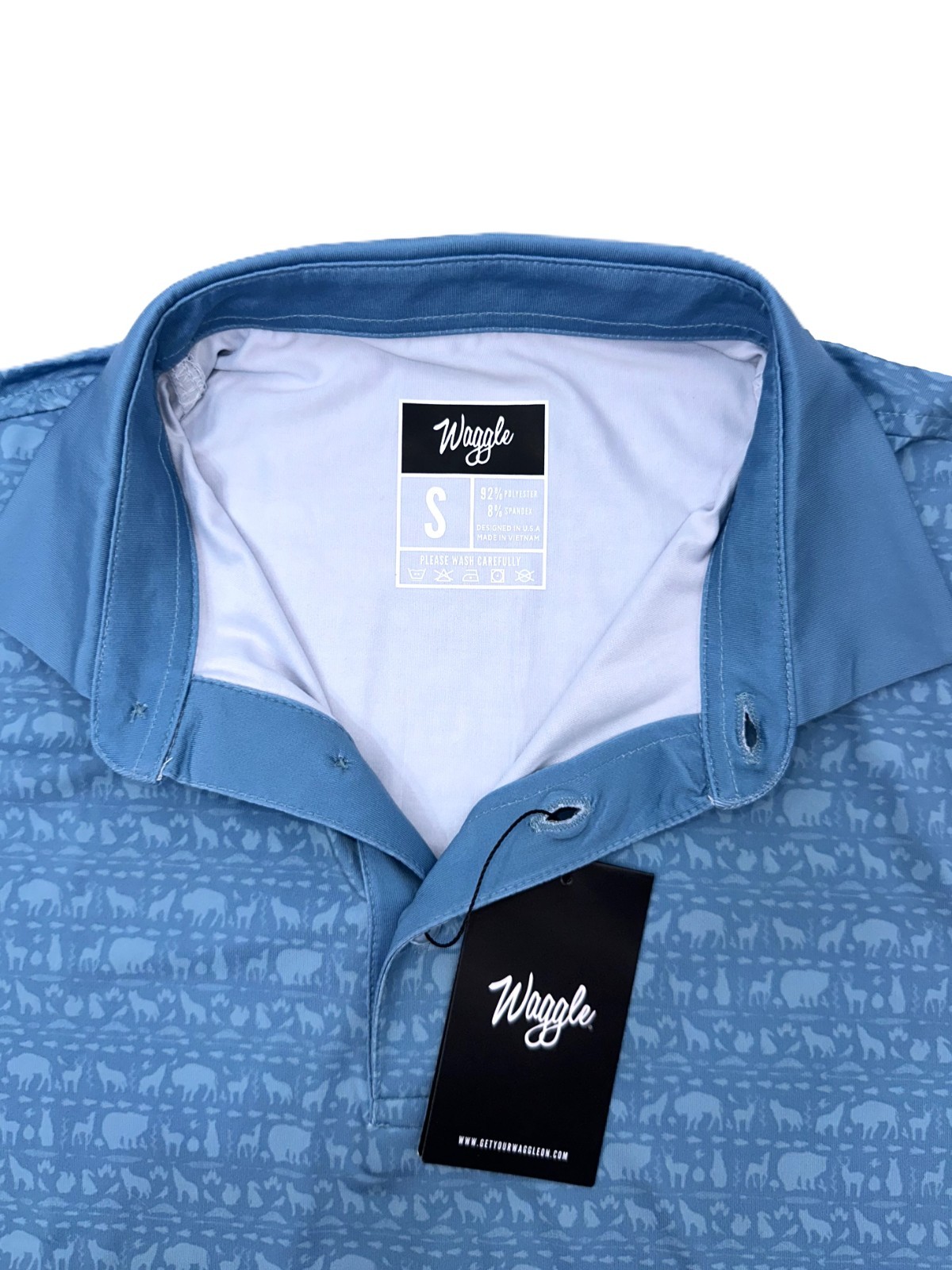 $70 Waggle Men’s Sanctuary Golf Polo Shirt – Sanctuary – Small – New With Tags