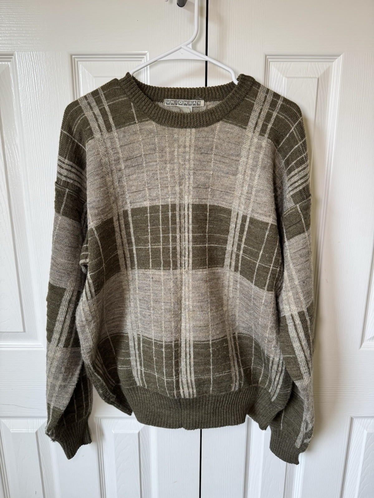 Vintage 90s Streetwear Mens L Earth Tone Union Bay Knit Sweater Wool Old Money
