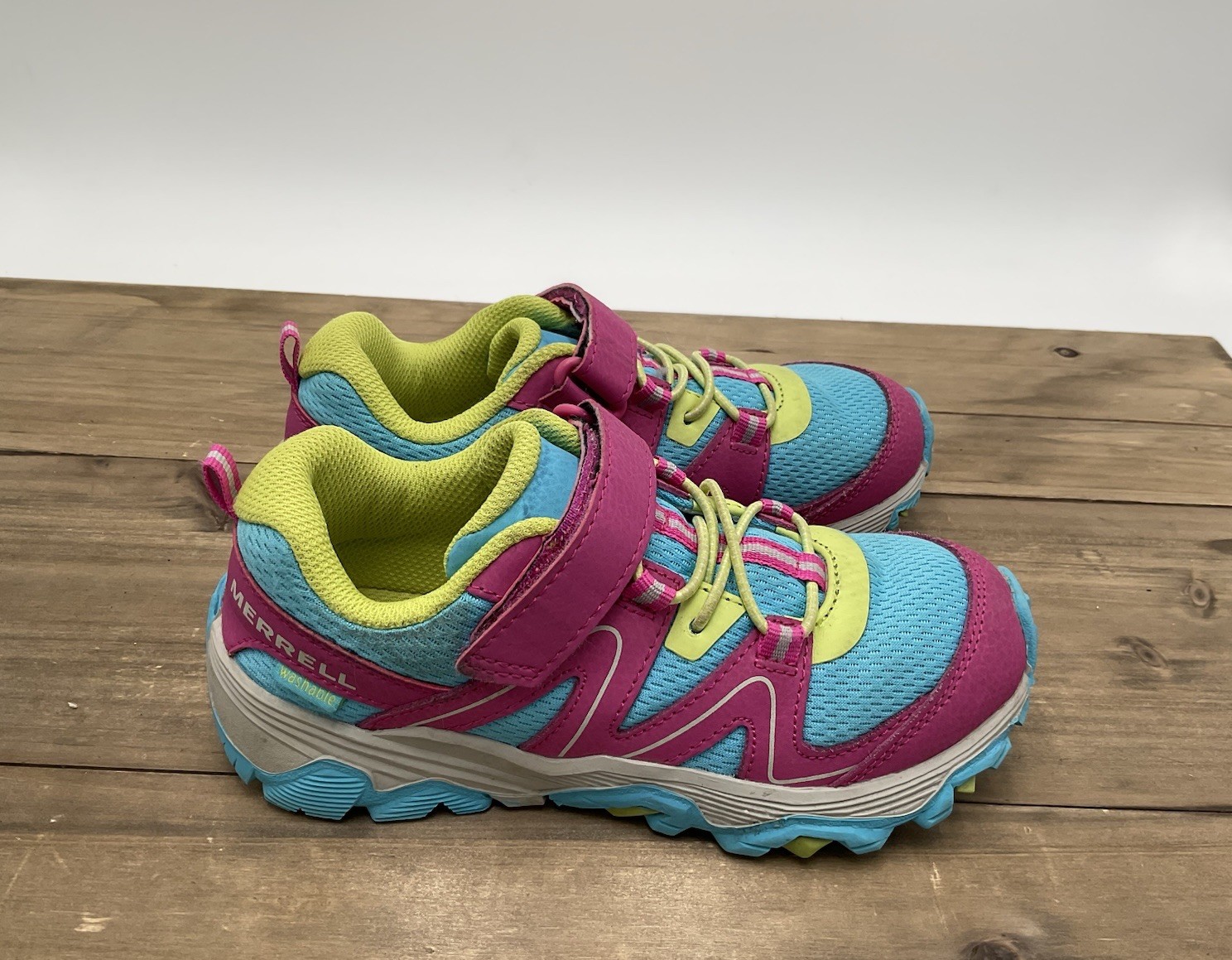 Merrell Select Grip Kids Hiking Shoes Multi Color Washable Size 13.5