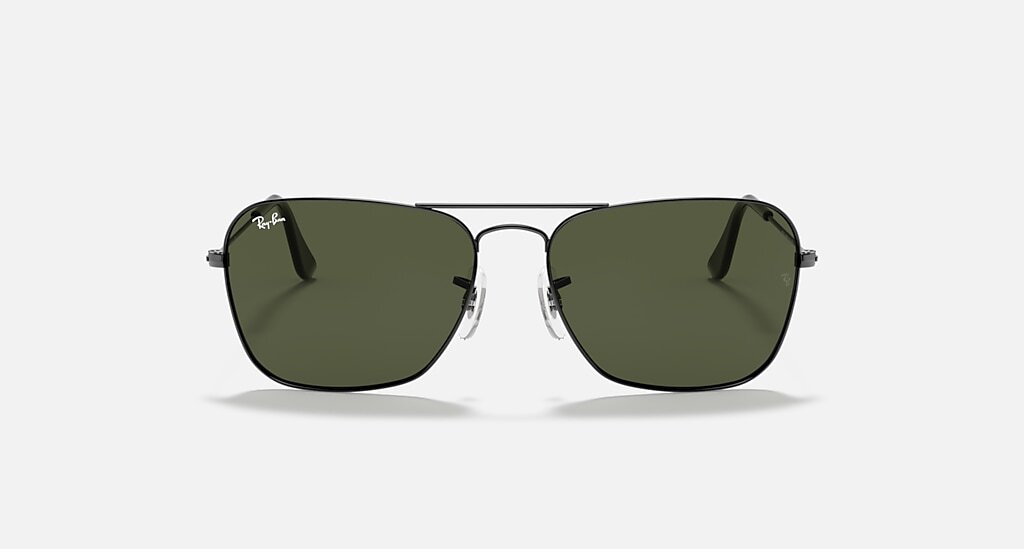 Ray-Ban Caravan Polished Gunmetal / G-15 Green 55 mm Sunglasses RB3136 004 55-15