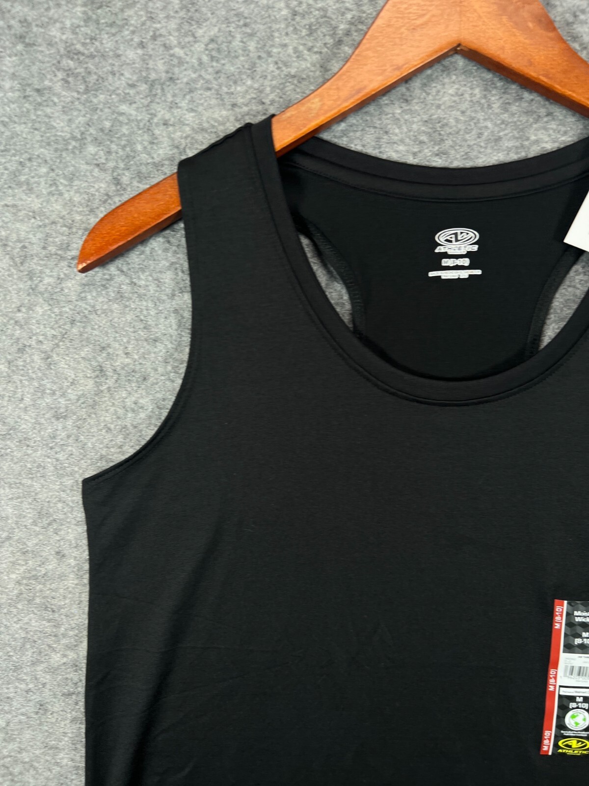 NWT Athletic Works Tank Top Mens Medium Black Tee Athletic Active Workout 7
