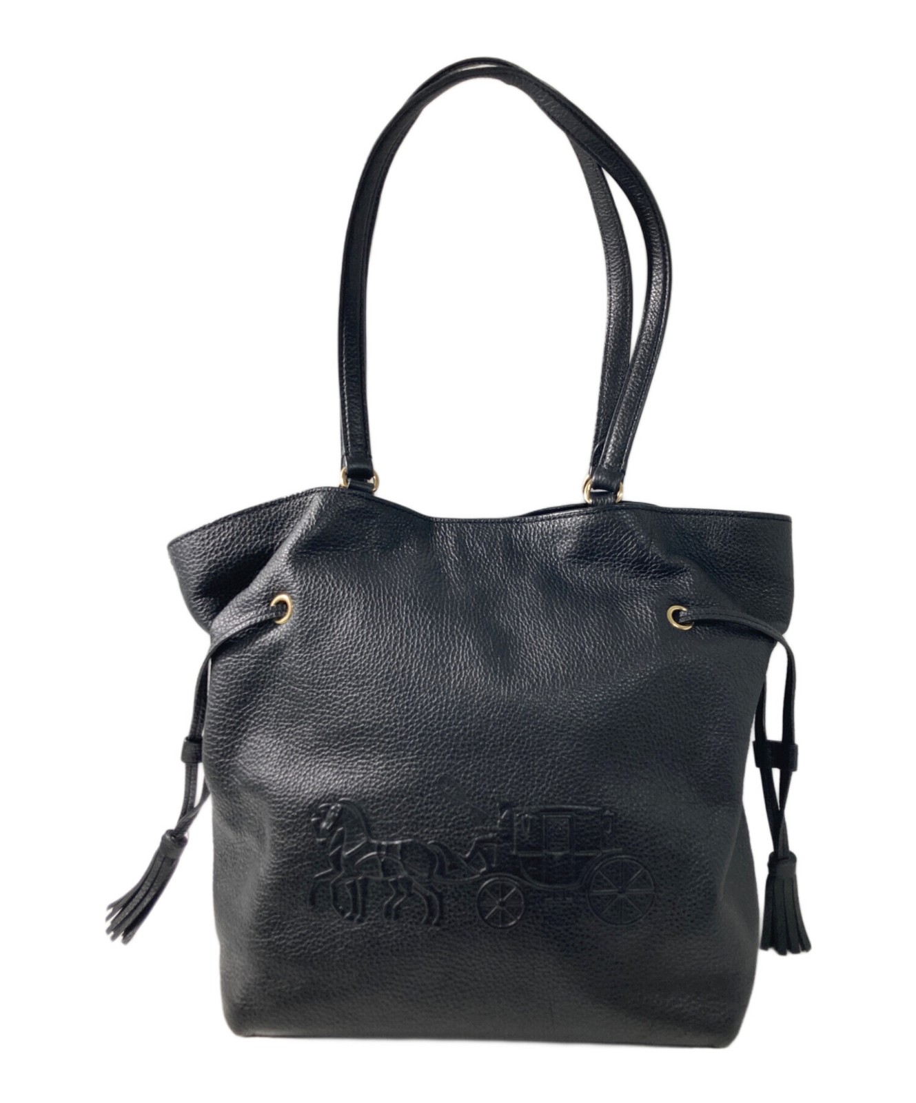 COACH Andy Tote Bag Hand Bag CA200 Black Women Pre-Owned From Japan