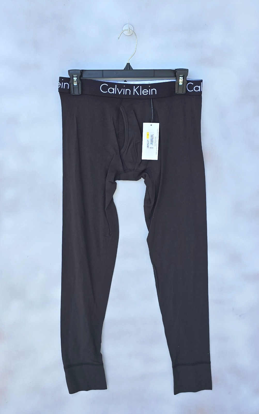 Calvin Klein Men’s Sleepwear Lounge Long John Underwear pants, M L Black NWT