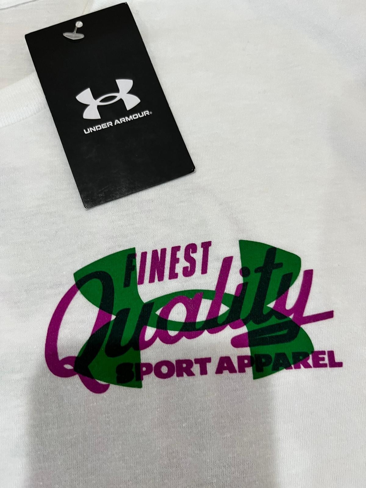 Under Armour Men’s Extra Large XL Vintage Type T-Shirt White Loose NWT
