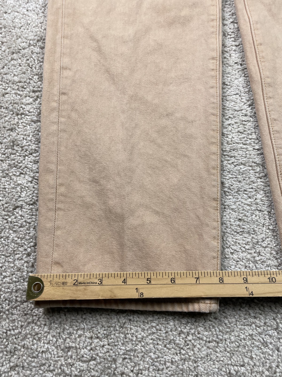 Levis Premium Lot 568 Stay Loose Jeans Mens 32×34 Fits 33×32 Brown Baggy Grunge