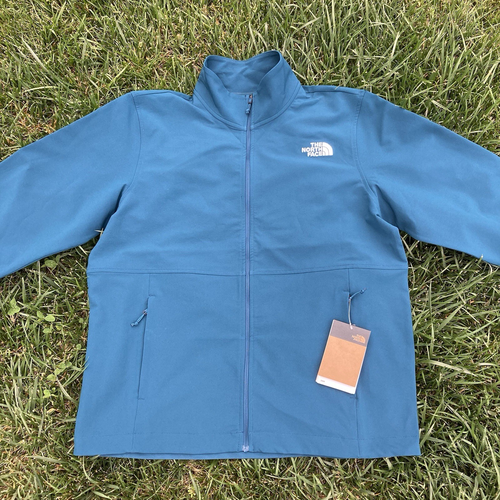 The North Face Willow Stretch Jacket Windwall Ripstop Midnight Petrol Blue Sz L