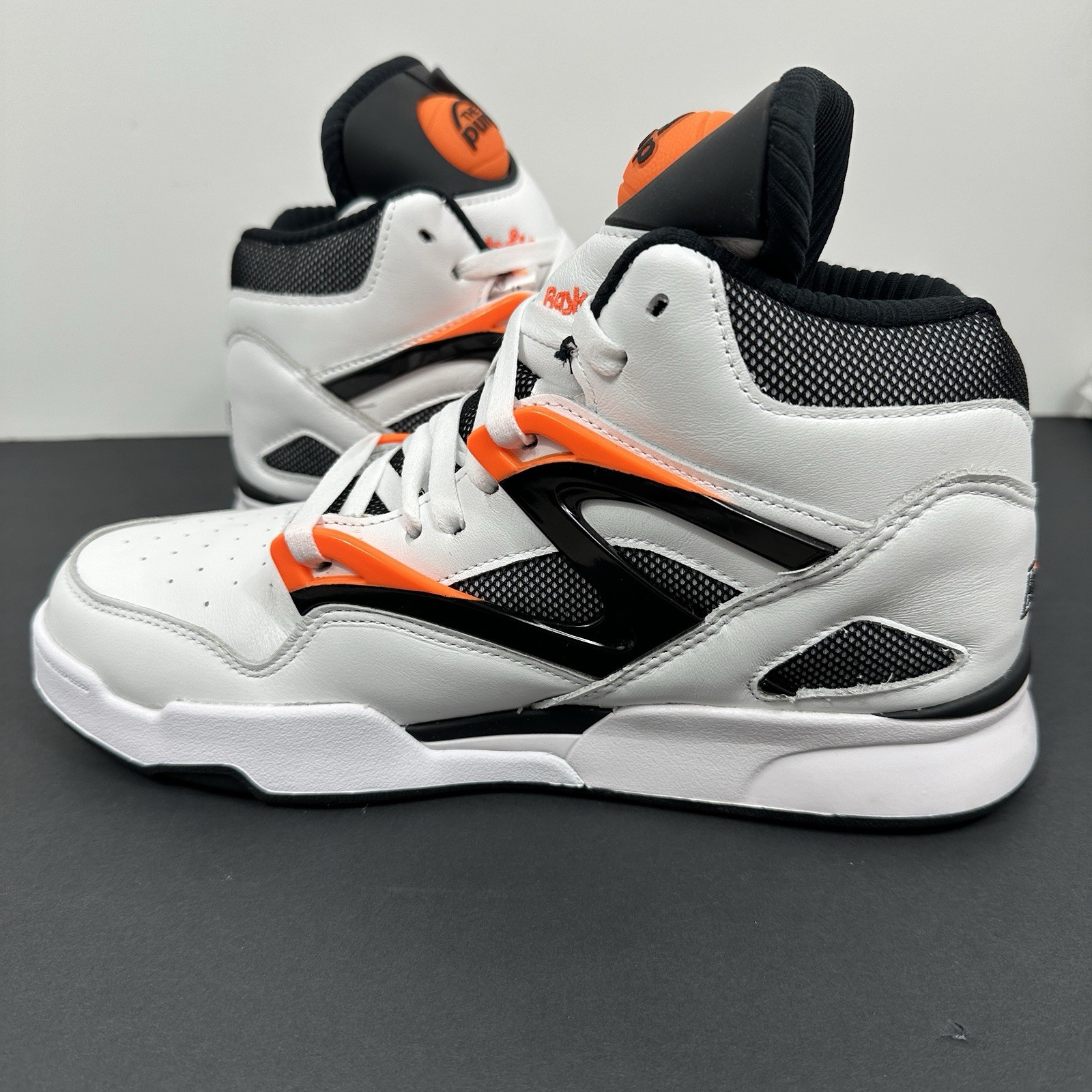 Reebok Pump Omni Zone II White Black Orange Shoes G57540 Men’s Size 8.5
