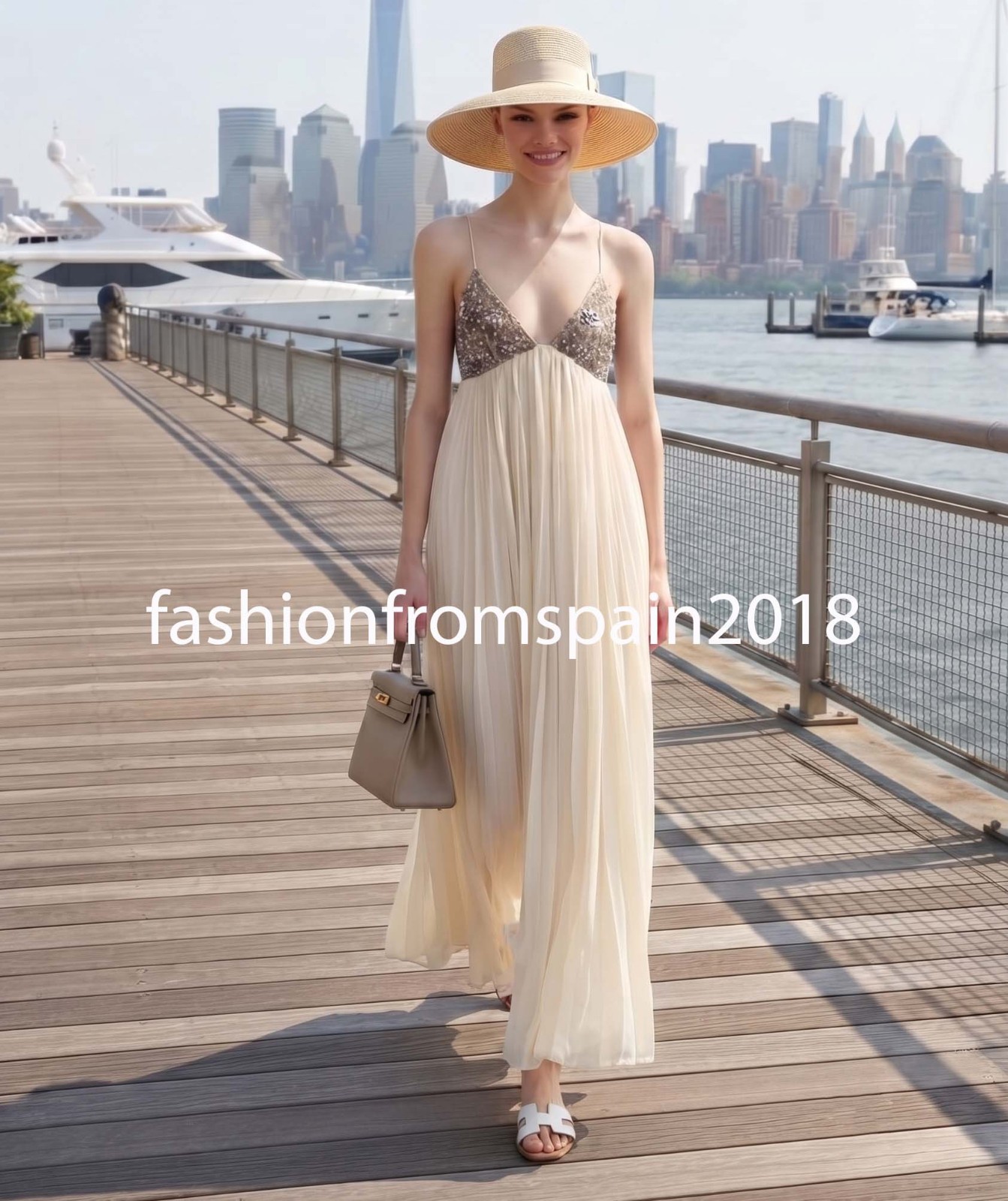 ZARA NEW WOMAN STRAPPY A-LINE ZW COLL BEADED MIDI DRESS ECRU XS-XL 6895/242/712