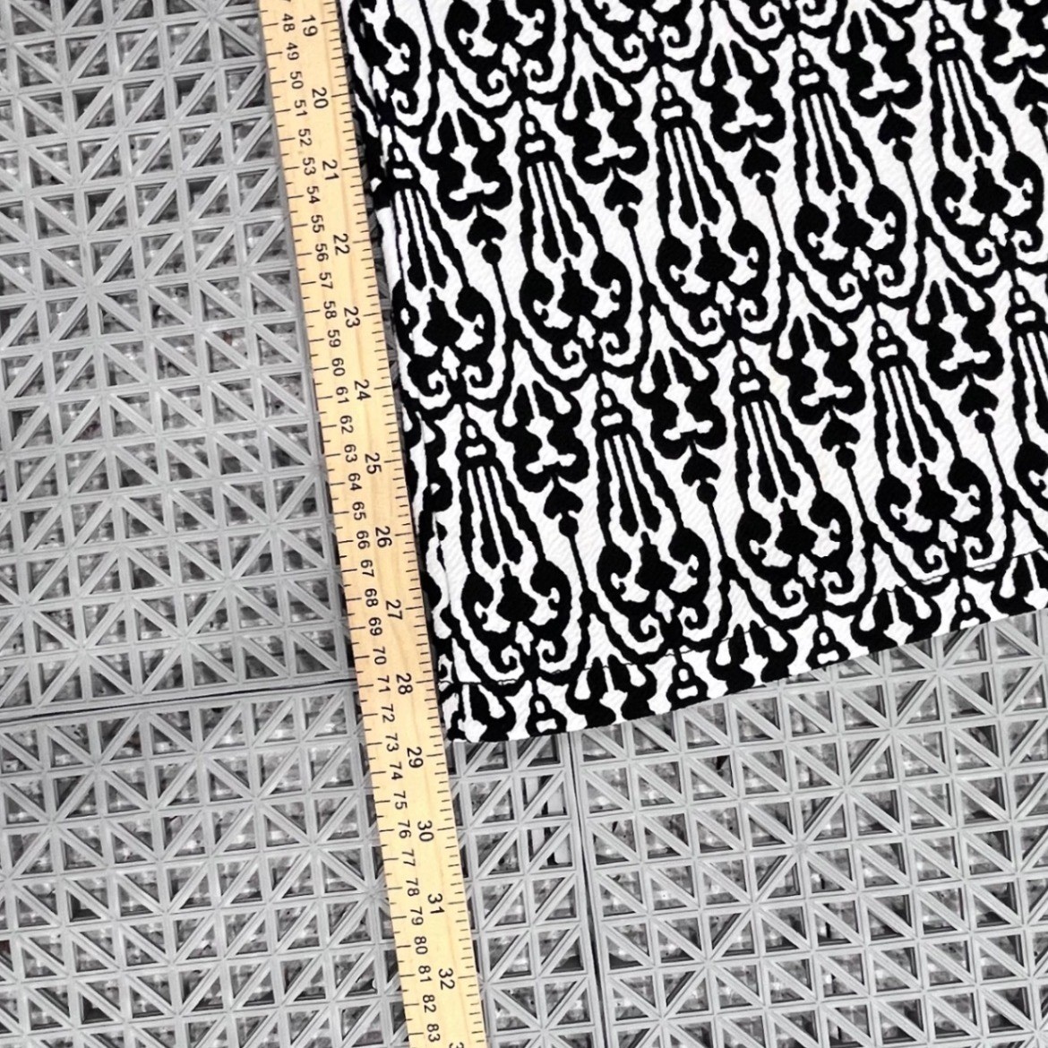 Lime N Chili Palazzo Pants Womens Small Black White Damask Wide Leg Boho Retro