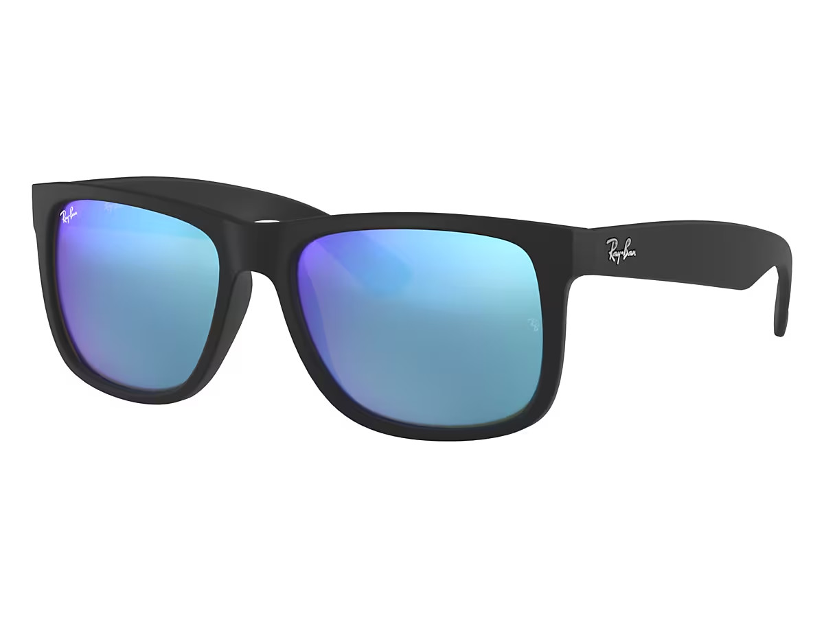 Ray-Ban Justin Color Mix Blue Mirror Square Men’s Sunglasses RB4165-622-5555 NEW