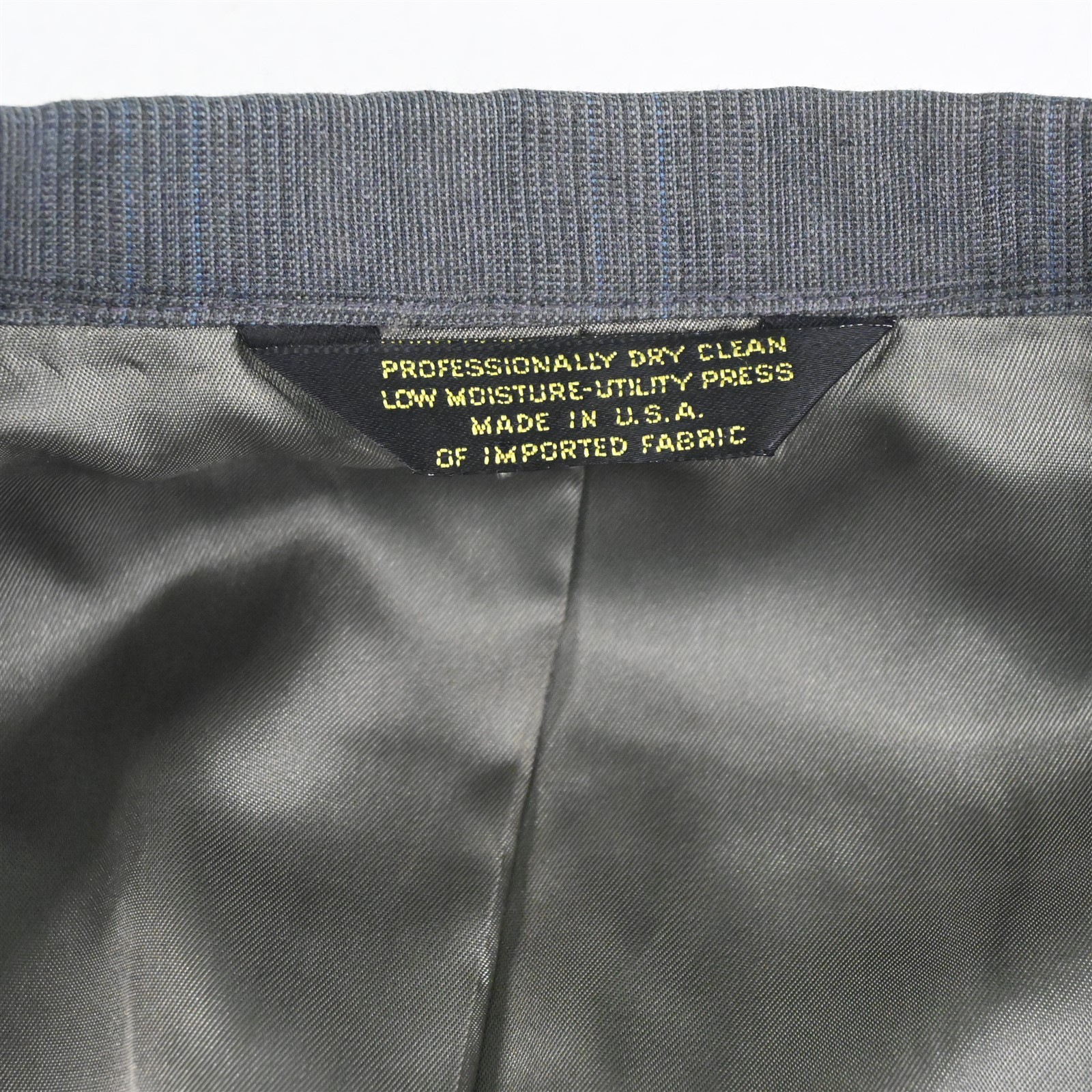 Vtg Deansgate 42L 36×32 Gray Glenn Check USA Made Wool Mens Jacket Pants Suit