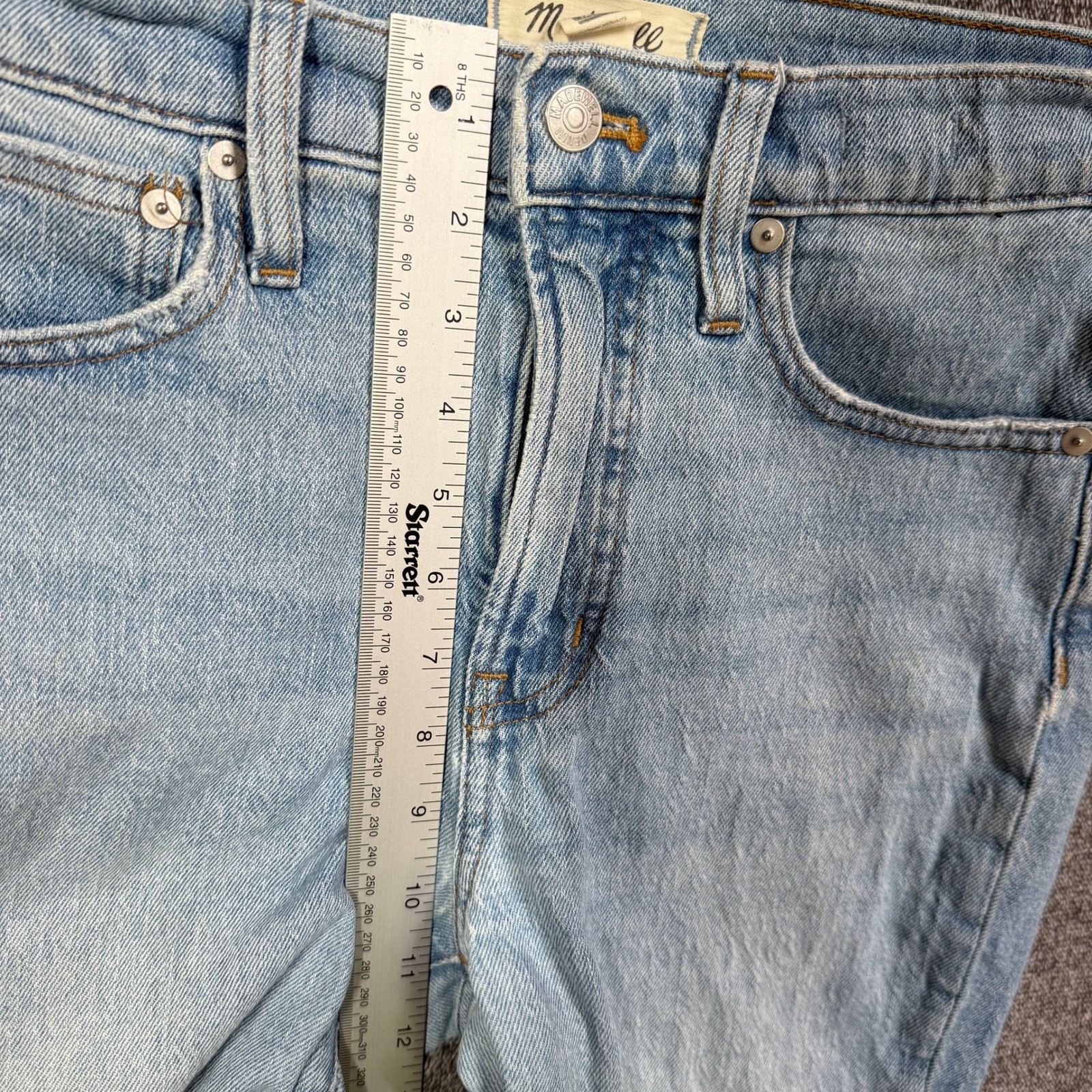 Madewell The Perfect Vintage Jean 25P Light Wash High Rise Tapered Denim