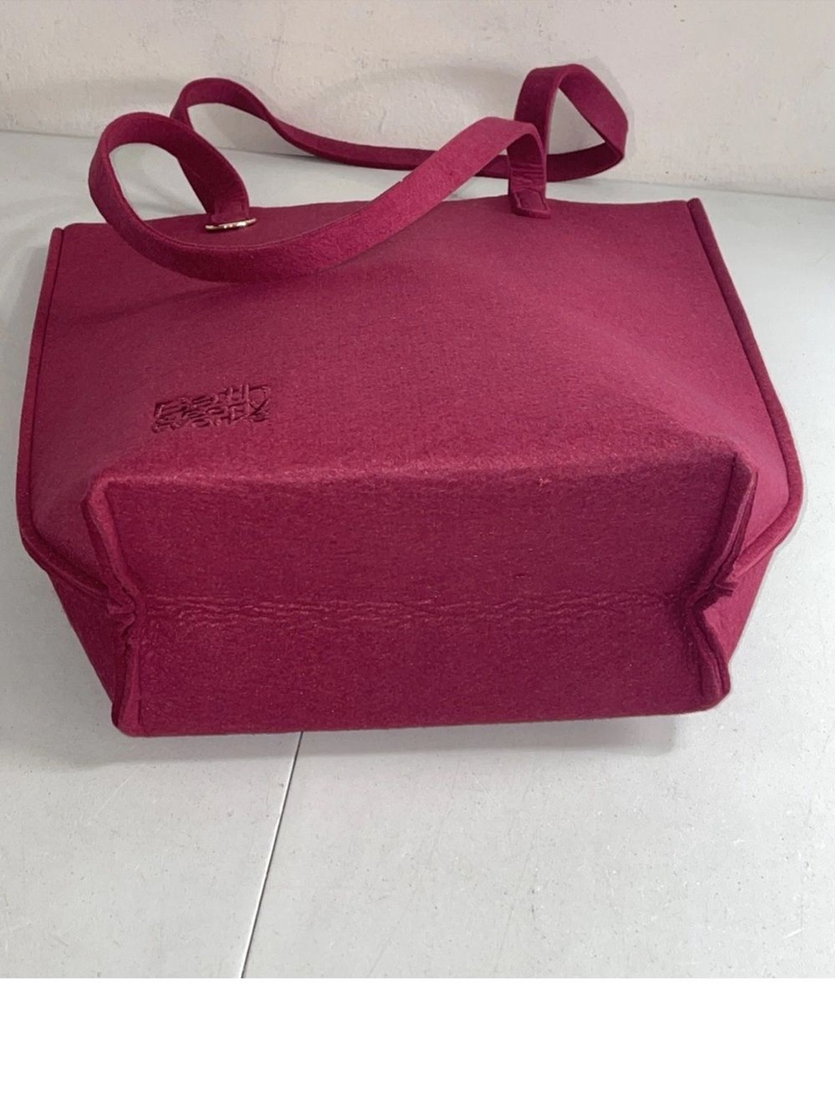 Bath & Body Works Black Friday Burgundy Felt Tote Bag NWT