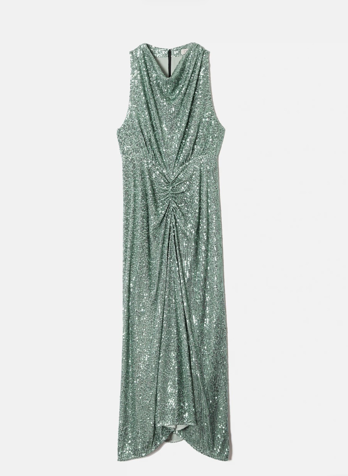 Jigsaw Sequin High Neck Dress – Aqua – Size 16 – New with Tag £265