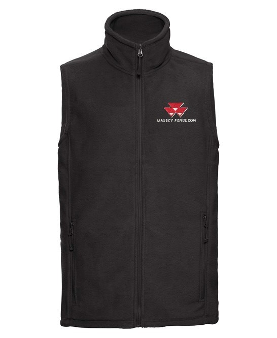 Massey Ferguson Tractor Embroidered Fleece Gilet/Bodywarmer – XS to 2XL