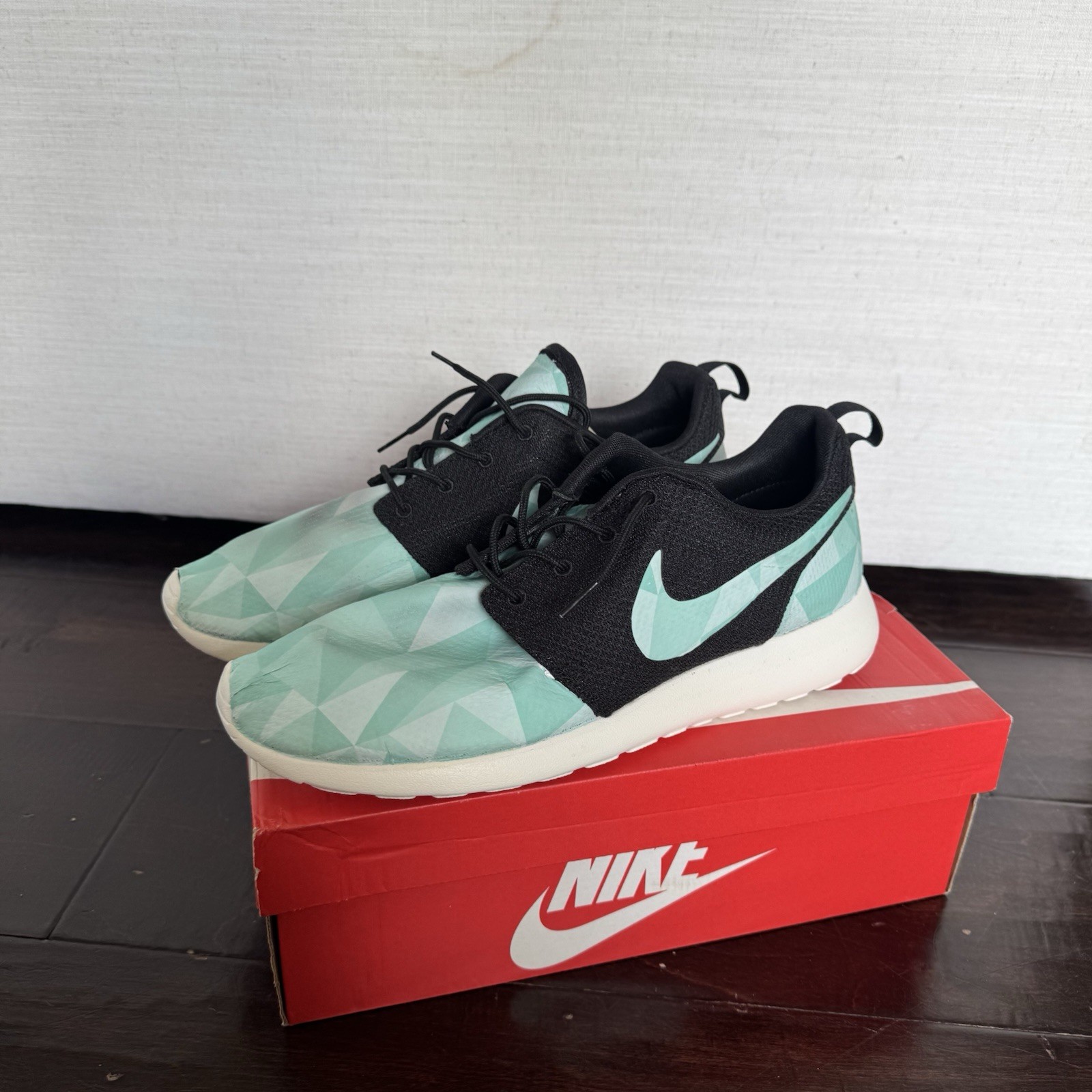 Nike Roshe One Custom NikeID Men’s Size 12 Blue Volt Running Gym