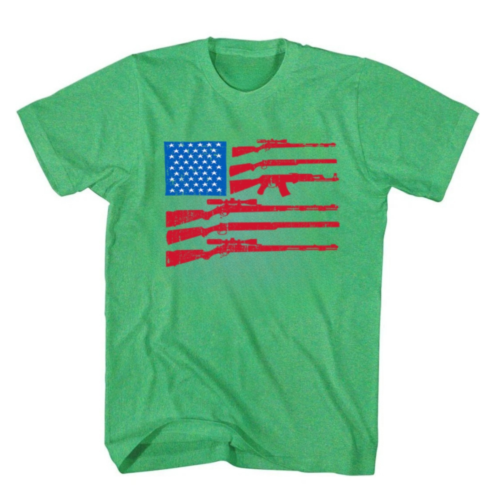 2nd Amendment USA Flag Gun Shirt We the People T Shirt Patriotic Graphic Tee Top