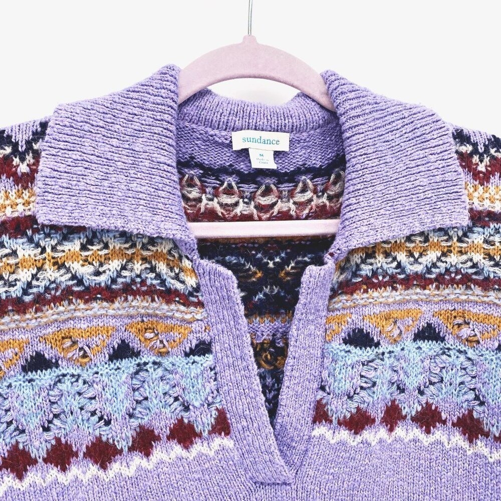 Sundance Calder Fair Isle Collar Sweater